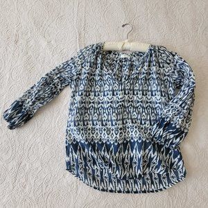 Velvet by Graham & Spencer Patterned V-Neck